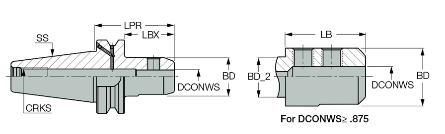 BT40 EM 1-1/4X4.312